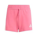 adidas Girl's Essentials Shorts, pink Fusion/Cloud White, 11-12 Years