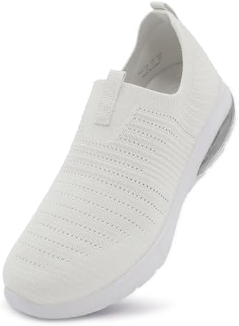 EvinTer Women’s Air Athletic Walking Shoes Slip On Lightweight Comfort Casual Tennis Running Sneakers for Gym Work Jogging
