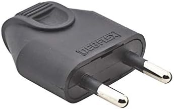 debflex 713020 wtyczka 2P 6 A prawa fryzjerska czarna