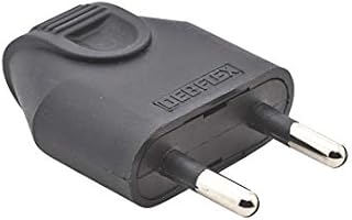 debflex 713020 wtyczka 2P 6 A prawa fryzjerska czarna