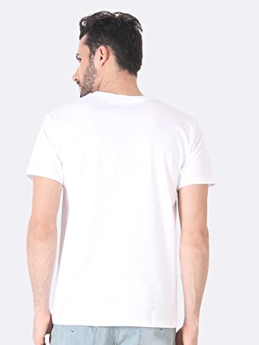 Image of Bewakoof Men's Mickey 100% Cotton T-Shirt - Regular Fit, Round Neck, Half Sleeves