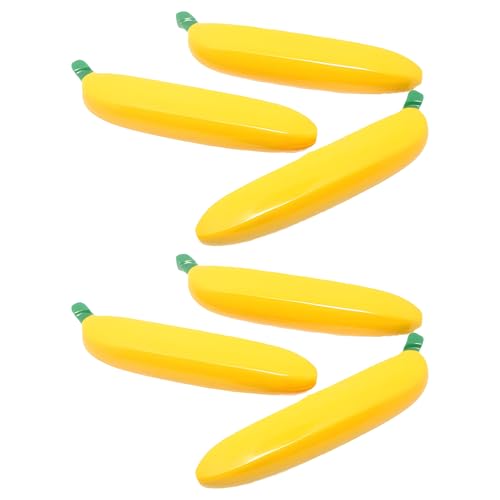Javoryxh 6 Bolígrafos Creativos De Plátano 1 0 Mm Tintas Negras Divertidas Papelería Escritura Suave Frutas Para Estudiantes