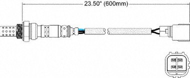 Walker Products 250-24440 Sensor de Oxígeno 4-Hilos miniatura 2