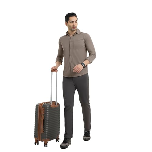 Image of Solid Charcoal Grey Workday Shirt with Raglan Sleeves