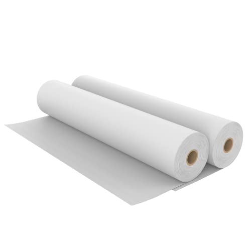 White Kraft Arts and Crafts Paper Roll – 2 Pack of 18” x 75’ (900 Inch) Rolls - Ideal for Paints, Wall Art, Easel Paper, Fadeless Bulletin Board Paper, Gift Wrapping Paper & Kids Crafts - Made in USA