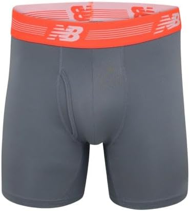 New Balance Men's Performance Boxer Briefs with Fly, Breathable Stretch Underwear, Moisture Wicking, Soft Waistband (3 Pack), Dragonfly/Steel/Ghost Camo Print, Medium - Image 3