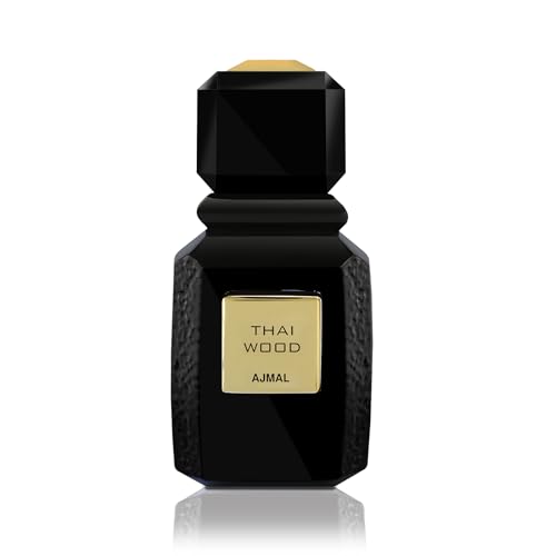 Parfum boisé oriental longue durée Ajmal Thai Wood avec notes smoky oud