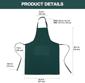 4 Pack Chef Aprons, Black Apron with 2 Pockets, Waterproof Adjustable Apron for Men, Women, Professional Kitchen Apron for Kitchen, Gardening, Restaurant, Barbecue, Coffee