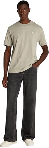 Calvin Klein Herren T-Shirt Kurzarm Painted Tee mit Rundhalsausschnitt, Beige (Laurel Oak), M – Ansicht 8