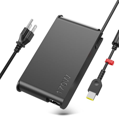 Image of Slim 170W Charger Fit for Lenovo Legion Slim 5 5i Yoga Pro 9i Lenovo ThinkPad P1 P16 IdeaPad Pro 5 Lenovo LOQ ADL170SCC3A 4X20S56697-20V 8.5A ac Adapter Laptop Power Supply