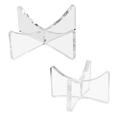 Image of Acrylic Display Rack for Baseball,Softball,Basketball,Football,Volleyball (1.97x1.1 inch and 3.54x1.3 inch)