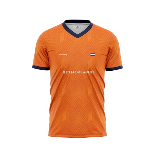 GenZGenji Netherlands National Team Football/Soccer Jersey 2026 (Orange) X-Large