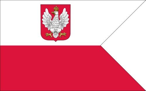 Drapeau Large Naval Ensign of IIRP v1 en format paysage pour collectionneur