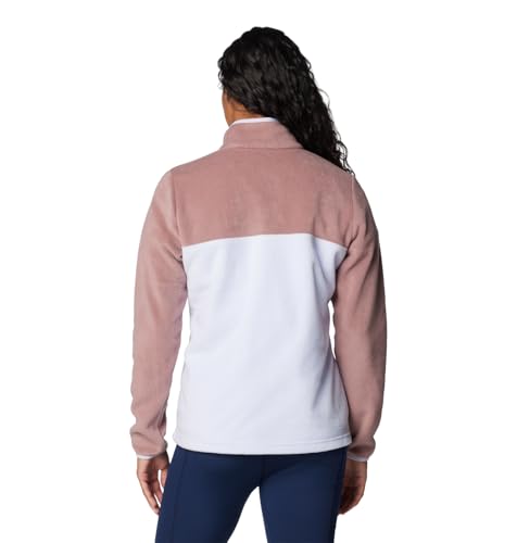Image of Columbia Womens Benton Springs Half Snap II Pull Over Fleece Jacket, Dark Stone /Canoe /Vintage Blue, 3X