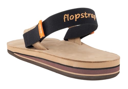 V-TOE SOCKS Flopstrap - Back straps to hold flip-flops on for men, women, boys, and girls soft comfortable support for kids and adults velcro attach