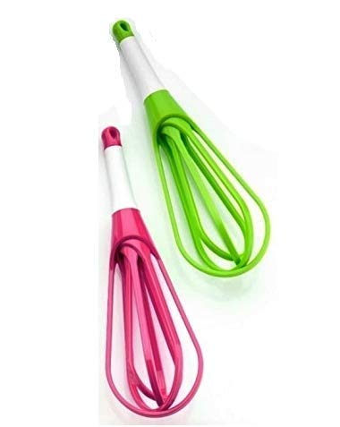 HOME CRAF Plastic Whisk Beater Hand Blender Mixer Froth Whisker Latte Maker for Milk Coffee Egg Beater Juicer (2 pcs. Multi Color)