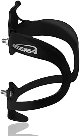 Ibera Bicycle Lightweight Aluminum Water Bottle Cage, Black
