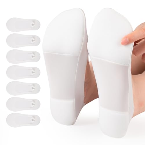 Image of Heatuff 7 Pairs No Show Socks Womens Cushioned Non Slip Low Cut Invisible Liner Footies Socks for Flats Loafers