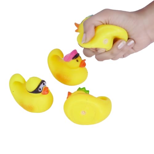 Image of Squeeze Captain Ducks 757- 4pcs for Toddlers /Bath Toys for Kids