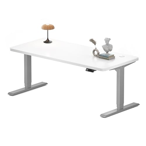 MAIDeSITe Höhenverstellbarer Schreibtisch 160x80cm - Elektrisch Schreibpult Höhenverstellbar 3-stufige mit 2 Energieeffizient‌ Motoren -Stabil & Flüsterleiser Arbeitsplätze Traglast 160kg -S