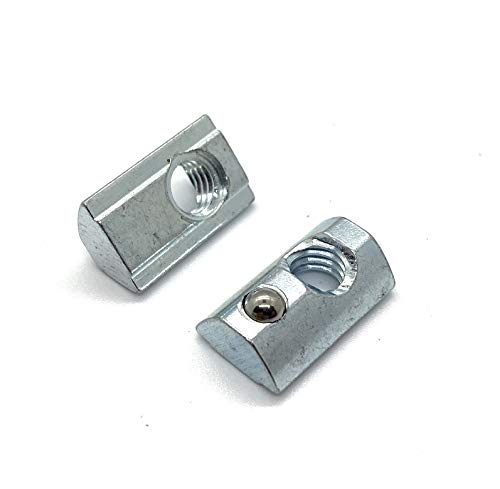Écrous en T avec ressort à bille intégrée pour rails alu 15/40 et 80/20 fixation stable