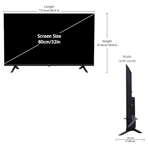 Image of NU 80 cm (32 Inches) New 2025 Borderless Series 720p HD QLED Smart Google TV LED32QUGNX