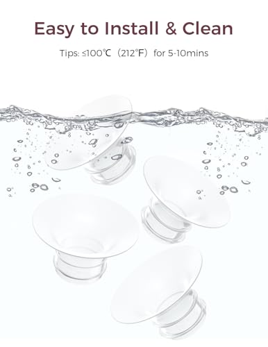 Image of Momcozy M5| M6| M9 Original Replacement Accessories, Food-Grade Silicone & BPA Free, Original Breastfeeding Parts, Inserts 21mm, 4 Pack