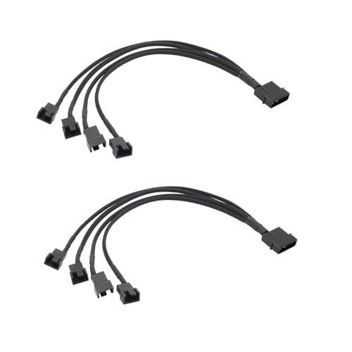 Cable divisor Molex a 4 pines PWM con revestimiento trenzado de alta densidad