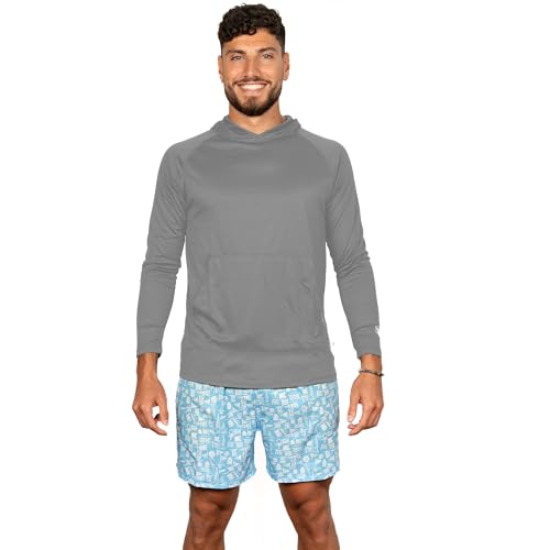 Banana Boat Men's Rash Guard Long Sleeve tee Shirt Hoodie for Men