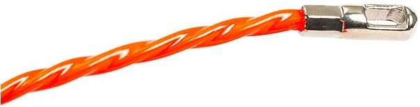 Fish Tape 4mm Red Guide Device Electric Cable Push Pullers Duct Snake Rodder Fish Tape Wire for Wiring Installation 10-50M(50m)