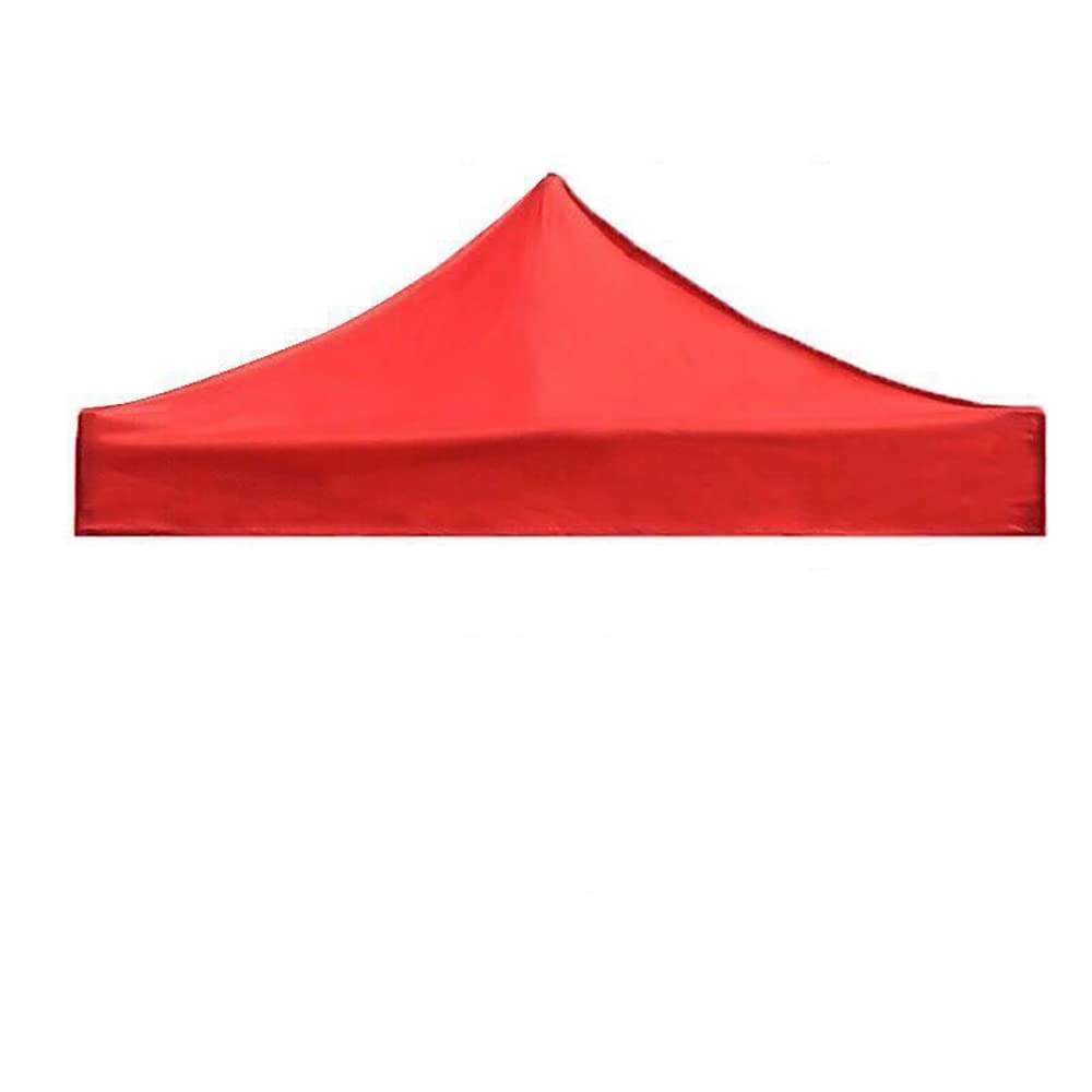 10x10 ft Gazebo Tent Top Cover, Canopy Tent Replacement Top Fabric Red (Top Cover only)