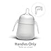 Nanobebe Flexy Bottle Handles, Easy-Grip Ergonomic Handles, Transitional Sippy Cup Handles 2-Pack, White