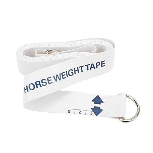 Horse and Pony Height Weight Tape, 2.5m Horse Body Weight Tape Measure, Portable Bust Height Measuring Tape Farm Equipment, for Animal Livestock Body Weight, 98.4x1.0in