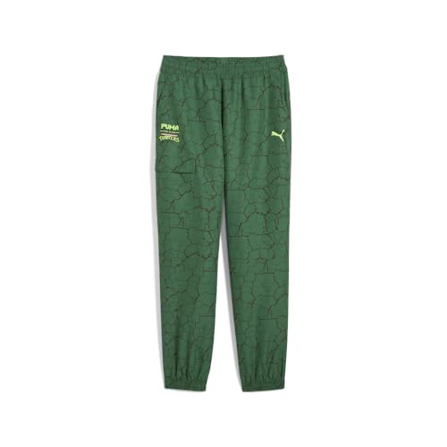 PUMA Kids Boys Teenage Mutant Ninja Turtles X Relaxed Cargo Pants Casual - Green