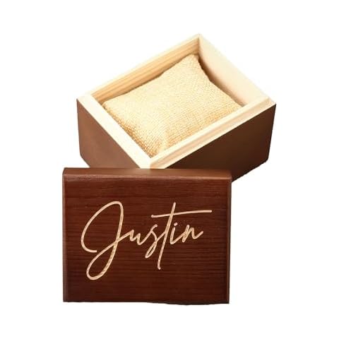 Personalised Wooden Watch Box Organizer Cover