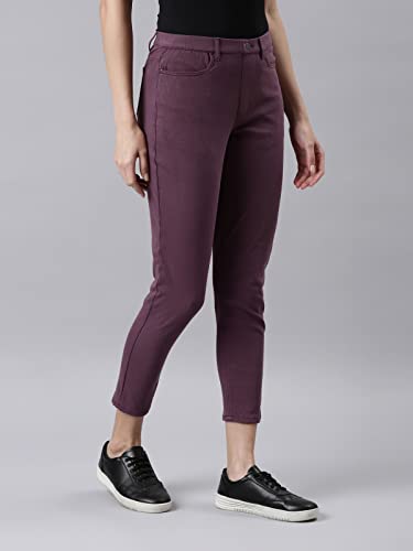 Image of GO COLORS Soft Cotton Blend Printed Jeggings Ankle Length for Women| Breathable, Mid Rise