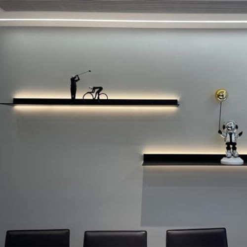 Étagère de rangement murale lumineuse : étagères flottantes LED