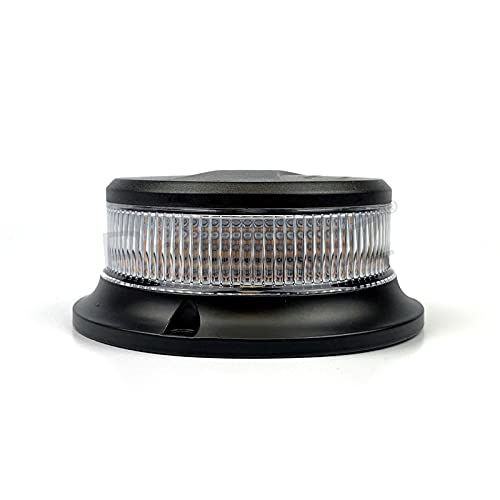 LED Micro Beacon R65 Amber (clear Lens) Magnetic Mount 12V/24V