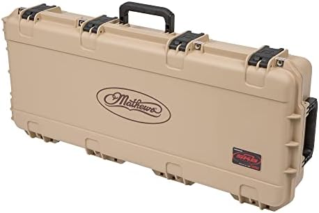 SKB Cases 34.5 Inch iSeries Mathews Small Parallel Limb Bow Case with Waterproof Design and Trigger Release Latch System, Desert Tan SKB Cases 34.5 Inch iSeries Mathews Small Parallel Limb Bow Case with Waterproof Design and Trigger Release Latch System, Desert Tan