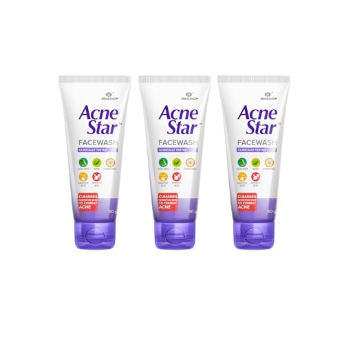 Mankind Acnestar Unisex Face Wash - (50 Gr, 3 Pc)