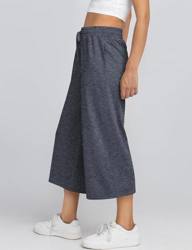 TARSE Women's Summer High Waisted Yoga Capri Pants Plus Size Casual Sport Activewear Capris Sweatpants Loose Fit2