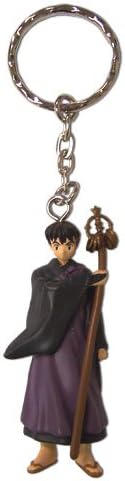 Great Eastern Entertainment Inuyasha Miroku con llavero de bastón multicolor, 2"
