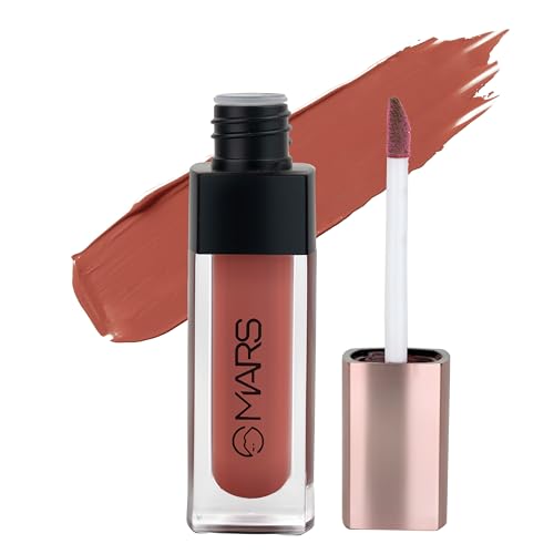 Image of MARS Popstar Non-Drying Liquid Mousse Lipstick for Women with Matte Finish | Lightweight and Non-Sticky Formula | Up to 12 Hour Long Lasting | Transferproof & Waterproof (6.0ml) (20-Queenie)