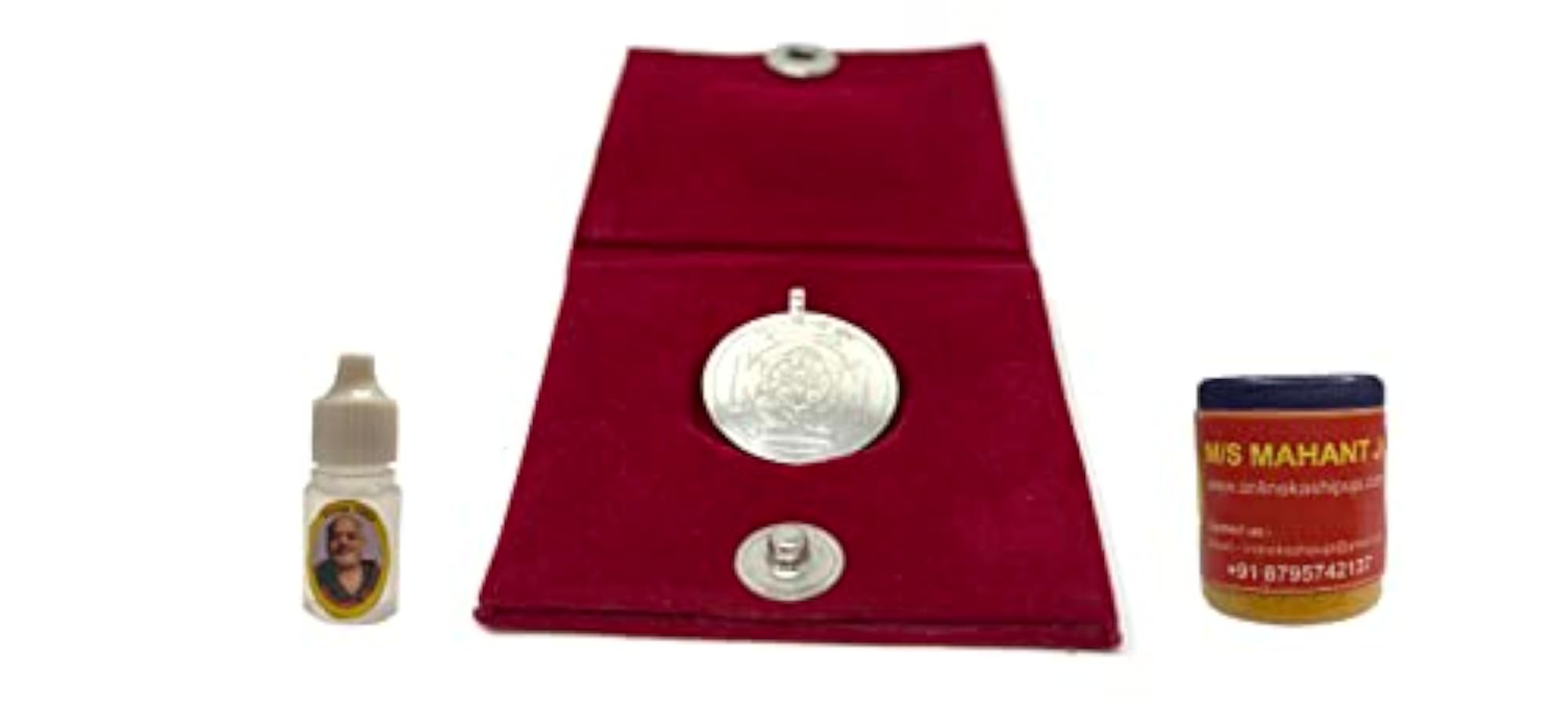 Katyayani Yantra Pendant with Lab Certificate, Pure Silver