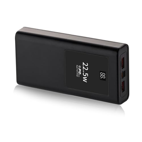 Kits de carcasa PowerBanks de 20000 mAh con puerto de salida USB C de carga rápida de 22.5 W e indicadores LED de puerto de entrada para teléfono de carga rápida
