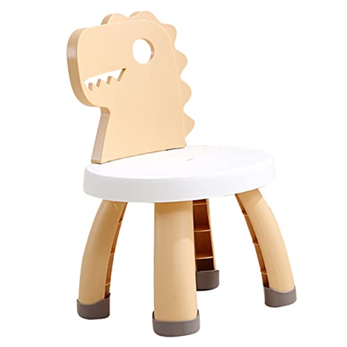 ERINGOGO Back Chair Lightweight Cartoon Dinosaur Design Safe Sitting Stool for Home Kindergarten Nursery Non Slip Comfortable with Strong Backrest