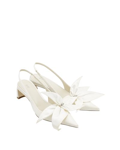 JW PEI Women's Queena Floral Appliques Slingback Pumps4