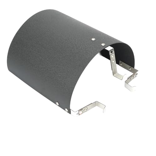 FUBESK Acero inoxidable para filtro de aire, cubierta de escudo térmico de 25 a 4 pulgadas, filtros cónicos o cilíndricos, para protección negra