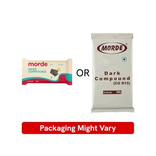Image of Morde Dark Compound Chocolate Bar, CO D15, 400g, For Frosting, Cookies, Ice Creams, Ganache