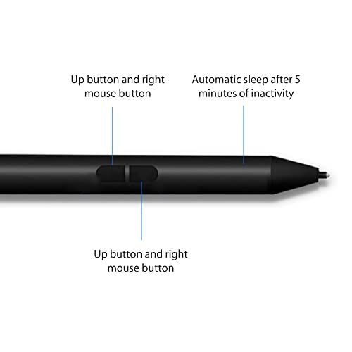 Stylet universel tablette écran tactile pointe fine noir